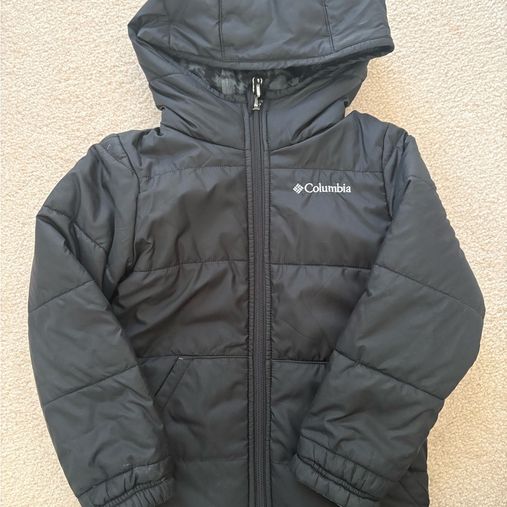 Columbia Reversible Kids Black Puffer Jacket